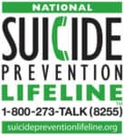 Suicide Prevention Lifeline 1-800-273-8255